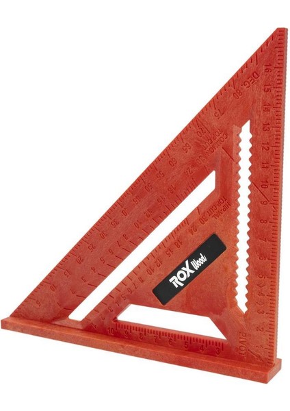 Rox Wood 0022 Abs Plastik Üçgen Marangoz Gönye 175 mm