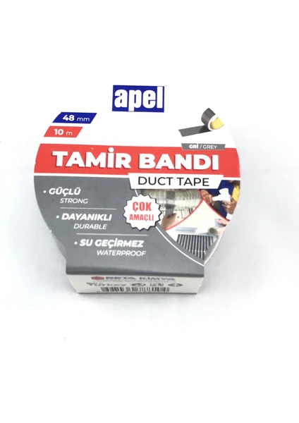 Tamir Bandı 48 mm x 10 M Gri