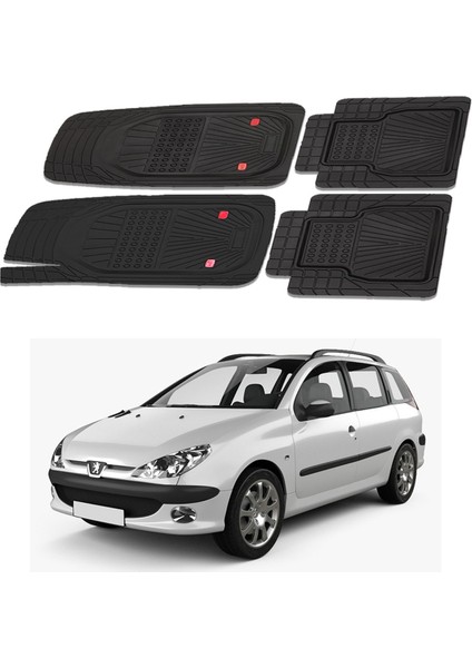 Oto Pandami Peugeot 206 Kombi 2007 - 2012 Sw Uyumlu Paspas Seti PP090A1