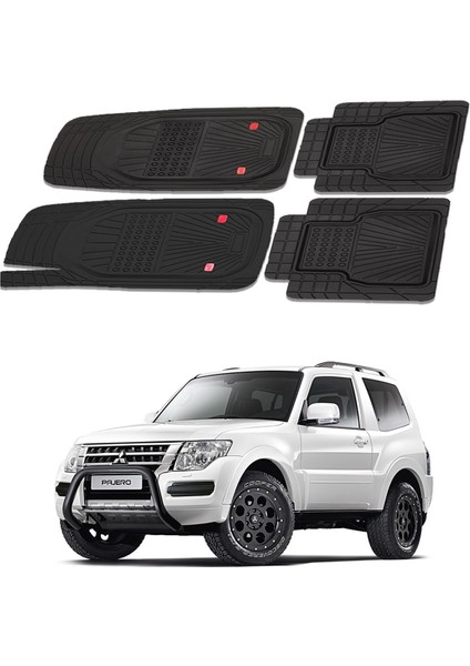 Oto Pandami Mitsubishi Pajero V80 2006 - 2018 Uyumlu Paspas Seti PP110A1