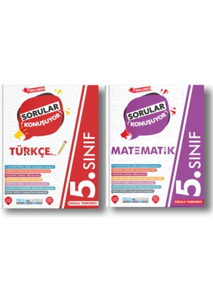 5. Sınıf Sorular Konuşuyor Soru Bankası Türkçe Matematik LGS Seti