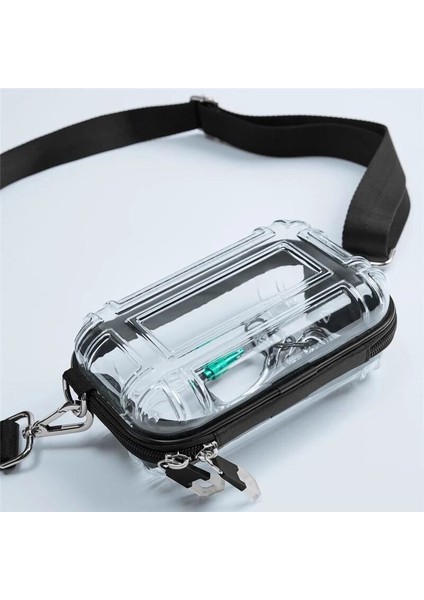 Rahat Küçük Kutu Tasarımcı Çanta Kadın Omuz Crossbody Çanta Yeni Moda Şeffaf Geniş Omuz Askısı Çanta (Yurt Dışından) fiyatları