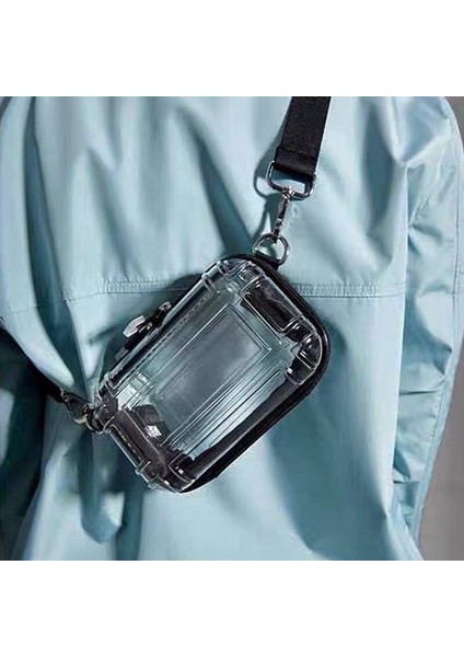 Rahat Küçük Kutu Tasarımcı Çanta Kadın Omuz Crossbody Çanta Yeni Moda Şeffaf Geniş Omuz Askısı Çanta (Yurt Dışından) fırsatları