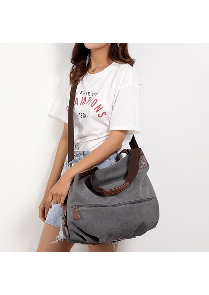 Kadınlar Için Kanvas Omuz Çantası Crossbody Çanta (Yurt Dışından) indirimleri