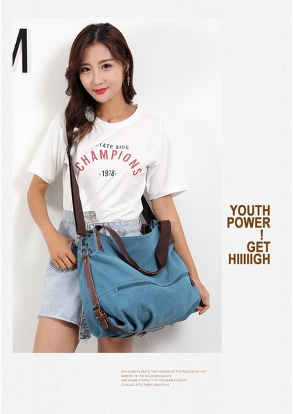 Kadınlar Için Kanvas Omuz Çantası Crossbody Çanta (Yurt Dışından) modelleri