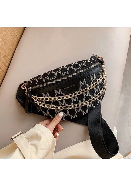 Katı Renk Zinciri Kadınlar Içın Küçük Fanny Paketleri Kış Modası Bel Paketleri Kadın Telefon Çantaları Kadınlar Göğüs Çantaları (Yurt Dışından) fiyatları