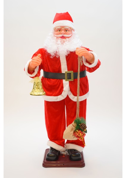 Yılbaşı 120CM Hareketli Noel Baba Şarkı Söyler