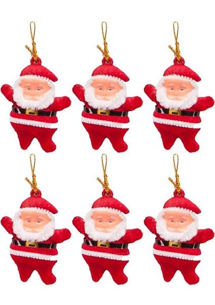 Yılbaşı Çam Ağacı Süsü Noel Baba 6'lı