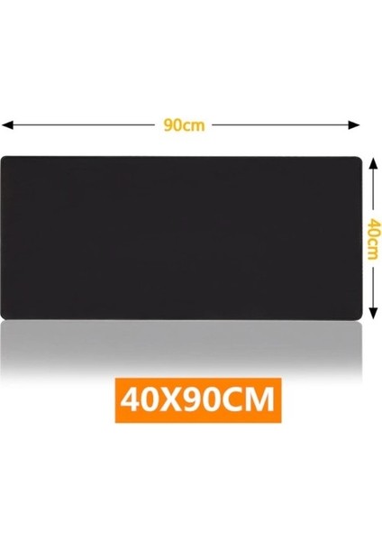 Siyah 90X40 cm Dikişli Kaydırmaz Taban Speed Mouse Pad