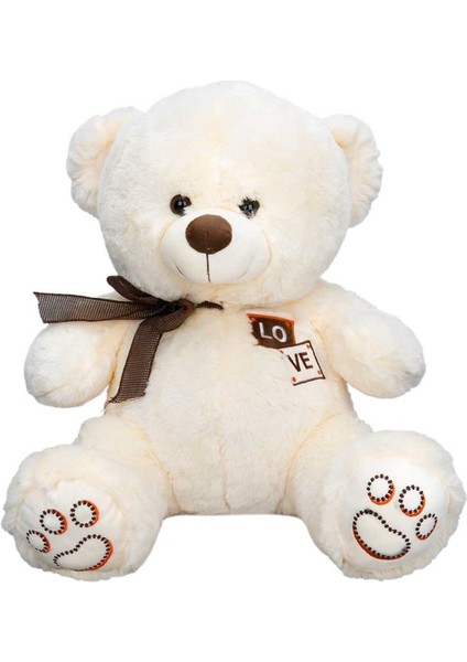 Puffy Friends Kurdeleli Peluş 46 cm 10112 Krem