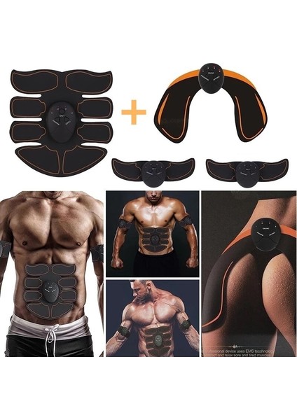 Ems Kablosuz Kas Stimülatörü Kas Toneri Vücut Kas Fitness Tonlama Kemeri Eğıtmen Karın Abs Kol Kalça Eğıtmeni (Yurt Dışından)