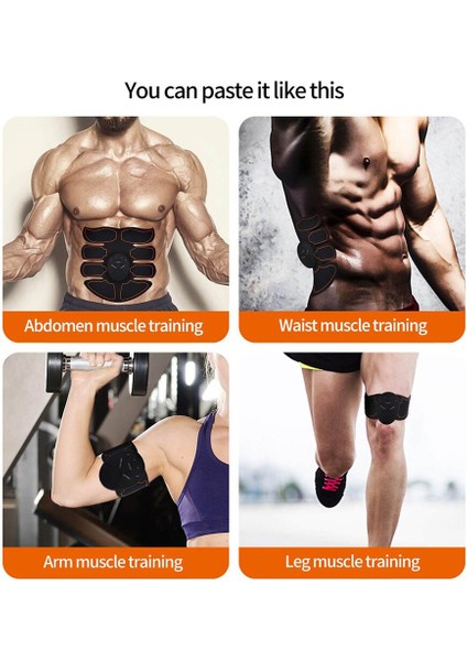 Ems Kablosuz Kas Stimülatörü Kas Toneri Vücut Kas Fitness Tonlama Kemeri Eğıtmen Karın Abs Kol Kalça Eğıtmeni (Yurt Dışından)