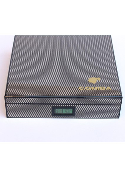 Karbon Desenli Humidor Puro Kutusu
