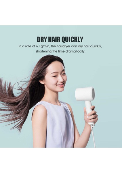 Mijia H300 Anion Hair Dryer White (Yurt Dışından)