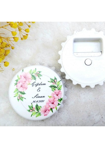 30 Adet Kapak Açacak Nikah Magmet 03