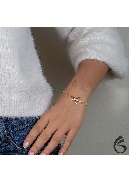 925 Ayar Gümüş Ajör Işlemeli Yusufcuk Bileklik