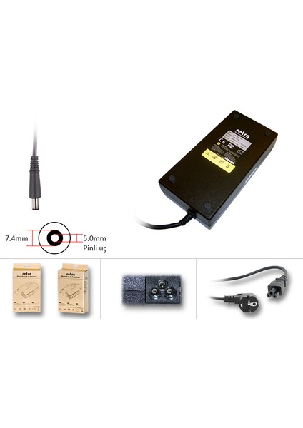 Hp Compaq 150W Pinli Uç Notebook Adaptör / RNA-HC16