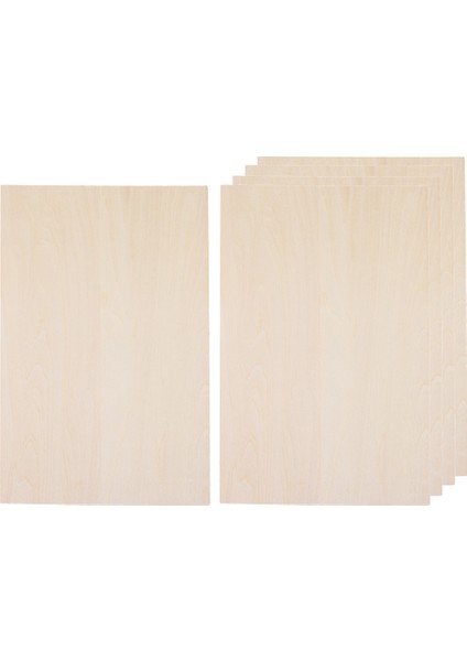 2x 10 Adet El Sanatları Bitmemiş Boyasız Ahşap Kurulu Basswood Dıy Model Oyuncaklar Için (Yurt Dışından)