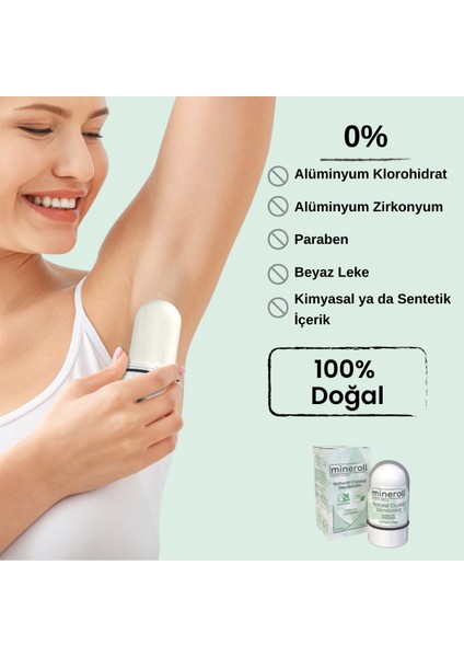 Doğal Kristal Tuz Vegan Deodorant 70 G x 2