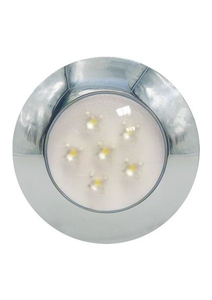 Aqualed Tavan Lambası, 12 Leds, 12V/28V, Beyaz