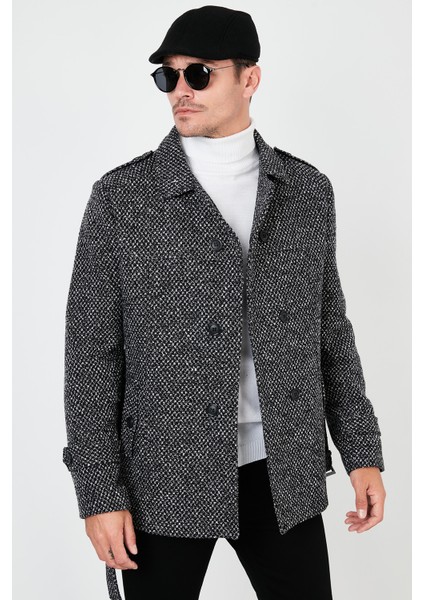 Slim Fit Cepli Pamuklu Kaşe Kaban Erkek Kaban 5841015 fiyatları