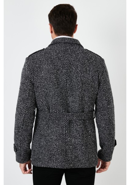 Slim Fit Cepli Pamuklu Kaşe Kaban Erkek Kaban 5841015 indirimleri