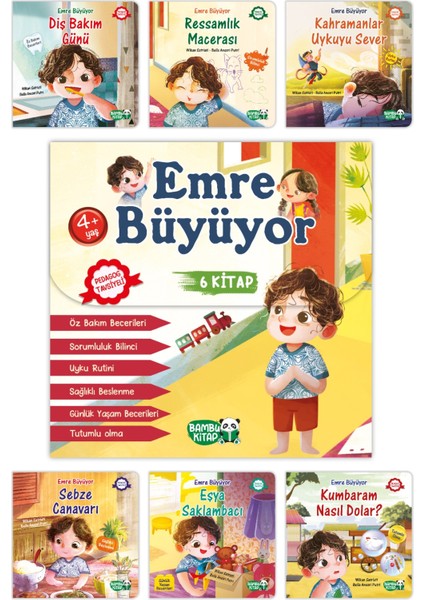 Emre Büyüyor Eğitim Serisi 6 Kitap - Wikan Satriati