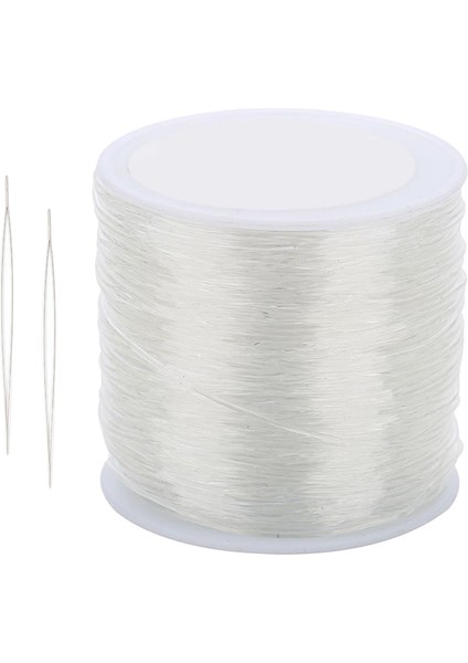 100 Metre 0.8mm 1 Rulo Elastik İp - Beyaz (Yurt Dışından)