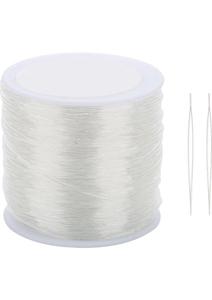 100 Metre 0.8mm 1 Rulo Elastik İp - Beyaz (Yurt Dışından)