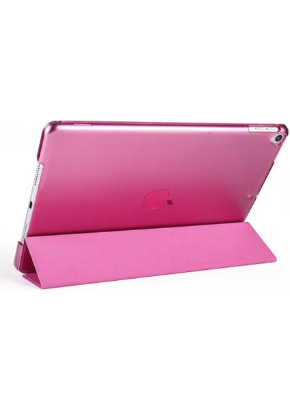 Apple iPad 10.2" Inç 9.nesil 2021 Fuchsia Smart Cover Standlı 1-1 Kılıf Flip Smart Akıllı Tablet Kılıfı