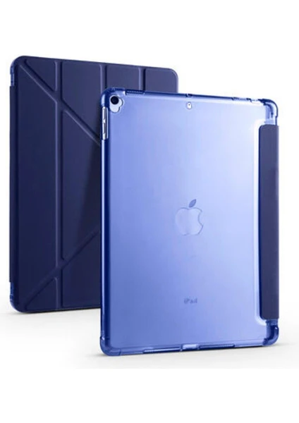 Ipad Uyumlu 10.2 Inc 9. Nesil Kılıf Kalemlikli Premium Standlı Katlanabilir Kılıf