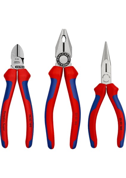 Pense 180 mm + Yan Keski 160 mm + Kargaburun 160 mm 3 Parça Set