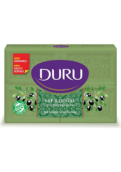 Saf & Doğal Zeytinyağlı 4 Adet Kalıp Sabun 600GR