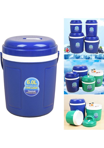 Araba Yalıtımlı Kova Yaz Seyahat Sızdırmaz Içecek Soğutucu 6 Lt Mavi (Yurt Dışından) modelleri