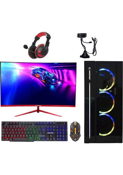Intel I7 2600 2.nesil 8 GB Ram 240 GB SSD 4 GB Ekran Kartı 27" 75Hz Monitör Masaüstü Oyuncu Bilgisayarı