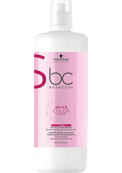 Bonacure Ph 4,5 Color Freeze Silver Kadın Şampuan 1000 ml