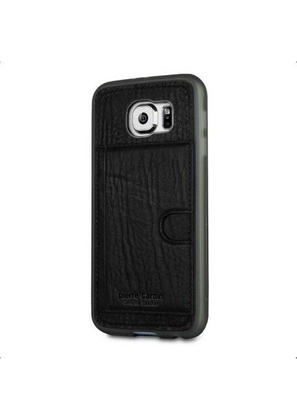 Galaxy S6 Deri Arka Koruma Paneli Siyah PCL-P11
