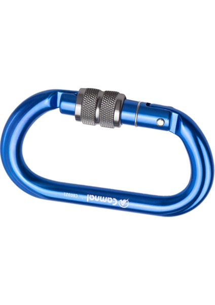 25KN Alüminyum Kaya Tırmanışı Güvenliği D Tipi Carabiner Mavi Bidgeli (Yurt Dışından)