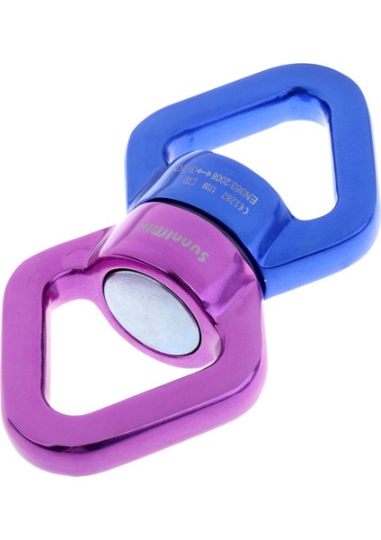30KN Halat Döner Bağlayıcı Spinner Kaya Tırmanışı / Salıncak Seti / Havadan Dans Mavi Mor (Yurt Dışından)