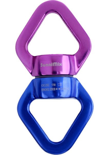 30KN Halat Döner Bağlayıcı Spinner Kaya Tırmanışı / Salıncak Seti / Havadan Dans Mavi Mor (Yurt Dışından) fiyatları