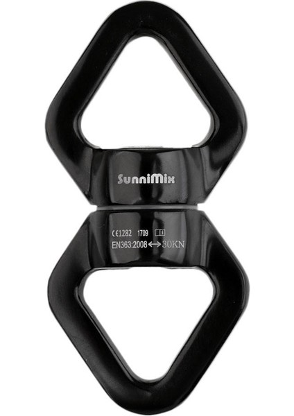 Pro 30KN Güvenlik Döner Halat Bağlayıcı Cihazı Tırmanma Havadan Dans Siyah (Yurt Dışından) fiyatları