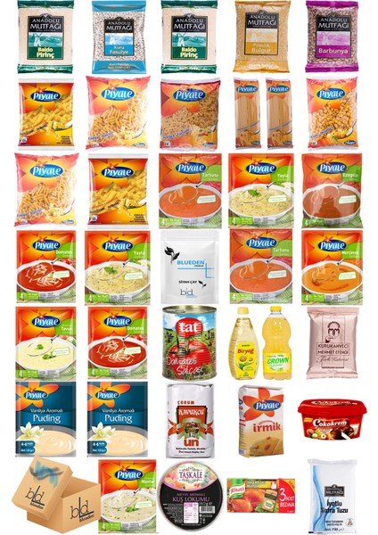 Ramazan Paketi Kumanya Ezrak Gıda Yardım Kolisi 36 Parça 64 nolu Paket