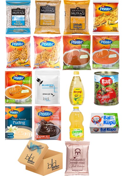 Ramazan Paketi Kumanya Ezrak Gıda Yardım Kolisi 17 Parça 56 nolu Paket