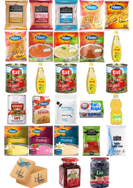 Ramazan Paketi Kumanya Ezrak Gıda Yardım Kolisi 27 Parça 32 nolu Paket