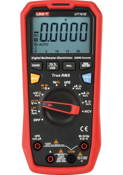 UT161E 1000V True Rms Digital Multimeter