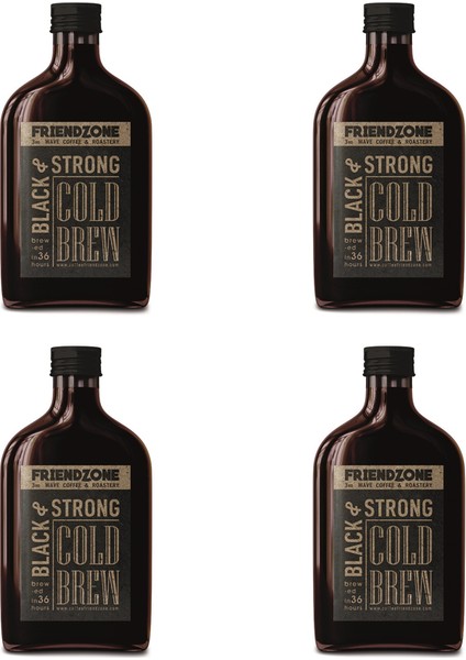 Cold Brew ( Soğuk Demleme Kahve ) Cam Şişe 200 ml 4'lü Set