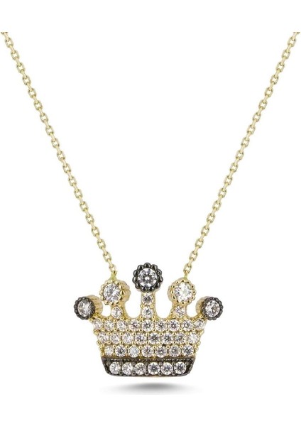 Kral Tacı 14K Altın Kaplama Kolye fiyatları