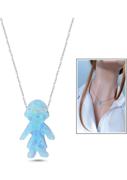 Mavi Çocuk Opal Kolye fırsatları