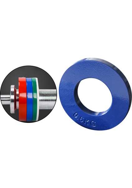Plakalar 25LB-.50LB-.75LB-1LB Artımlı 0.5kg Mavi 0.5 kg (Yurt Dışından)