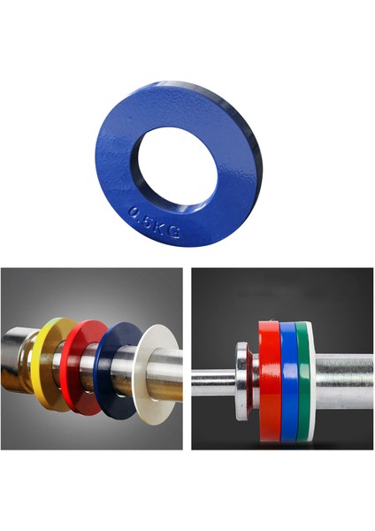 Plakalar 25LB-.50LB-.75LB-1LB Artımlı 0.5kg Mavi 0.5 kg (Yurt Dışından)